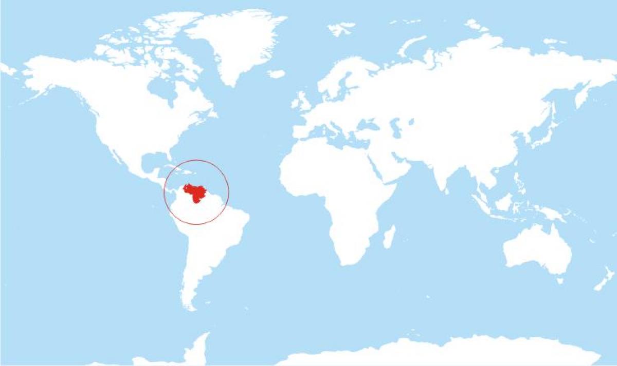 žemėlapis venesuela vietą pasaulyje