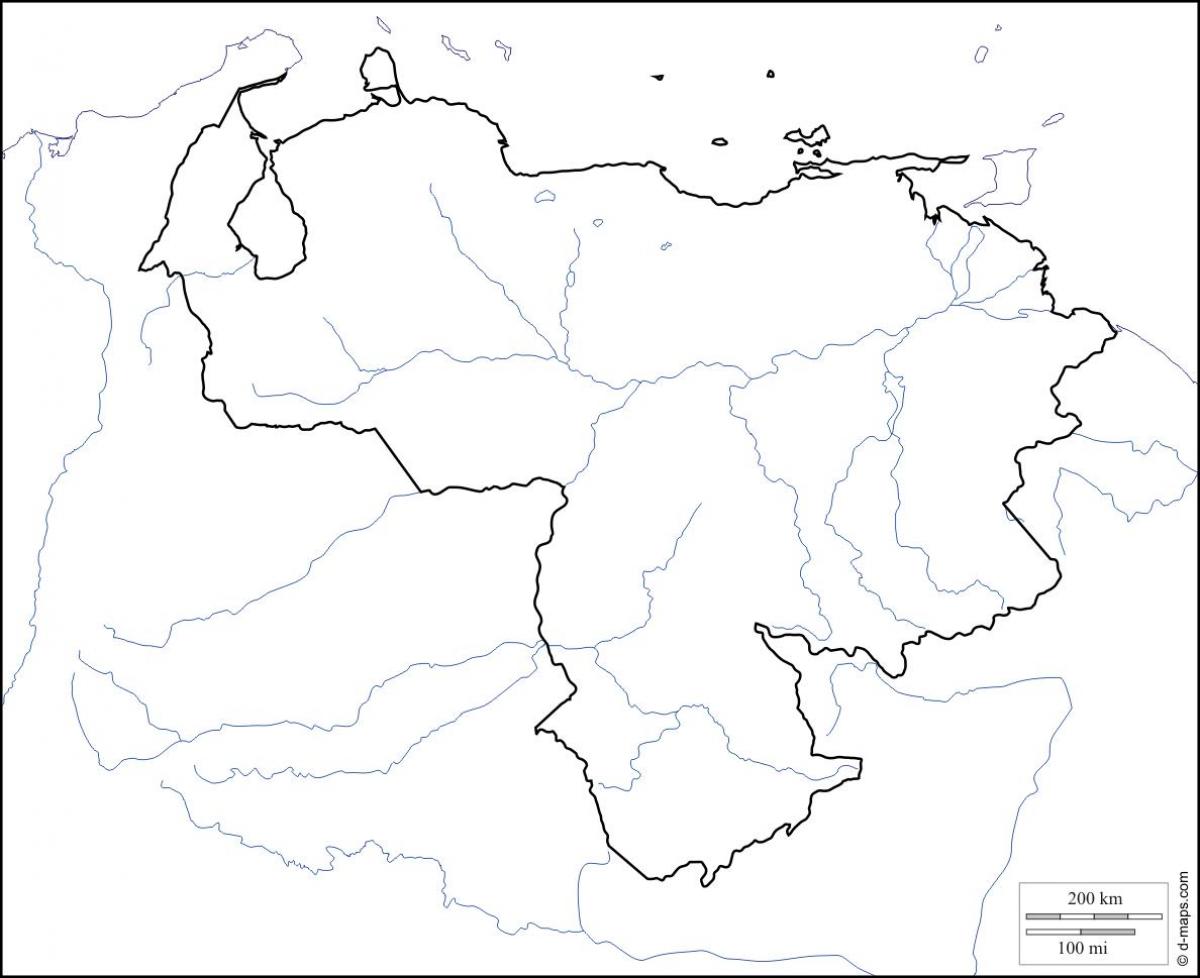venesuela tuščią žemėlapyje