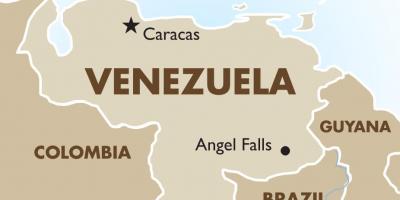 Venesuela kapitalo žemėlapyje