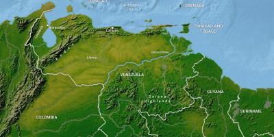 Žemėlapis venesuela geografija