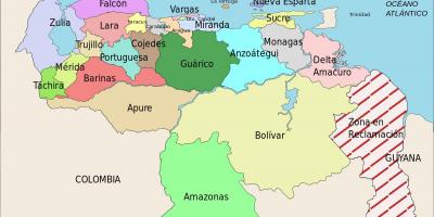 Žemėlapis venesuela narių