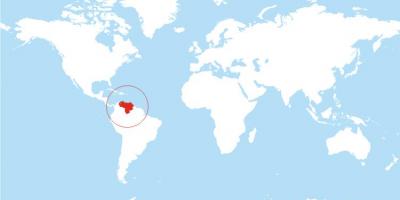 Žemėlapis venesuela vietą pasaulyje