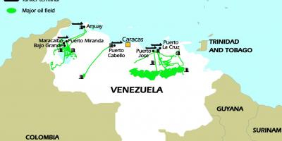 Venesuelos naftos atsargų žemėlapyje