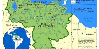 Žemėlapis žemėlapis de venesuela